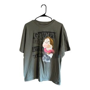 Grumpy Dwarf Graphic Tee - Olive Green Shirt